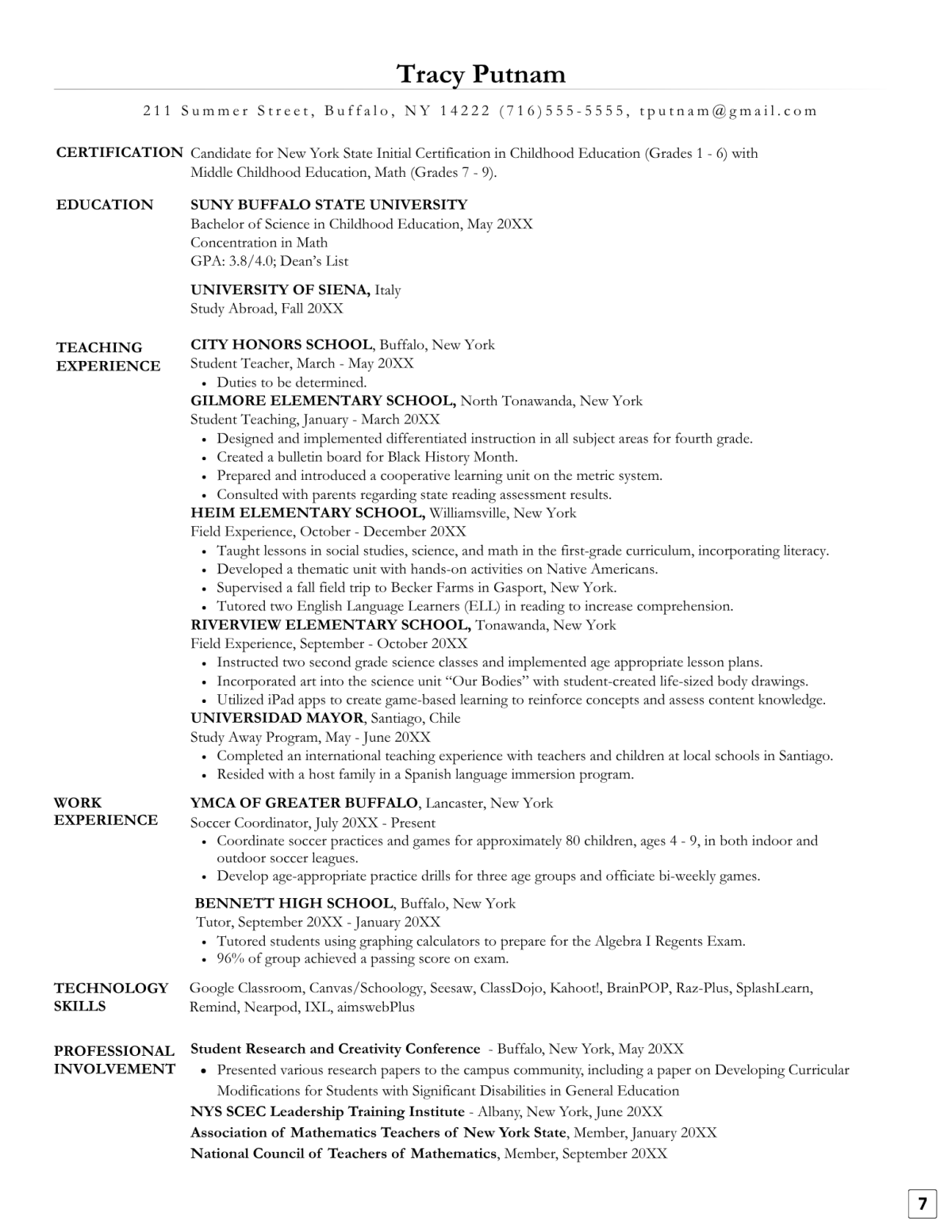 Childhood Education - Elementary Teacher
