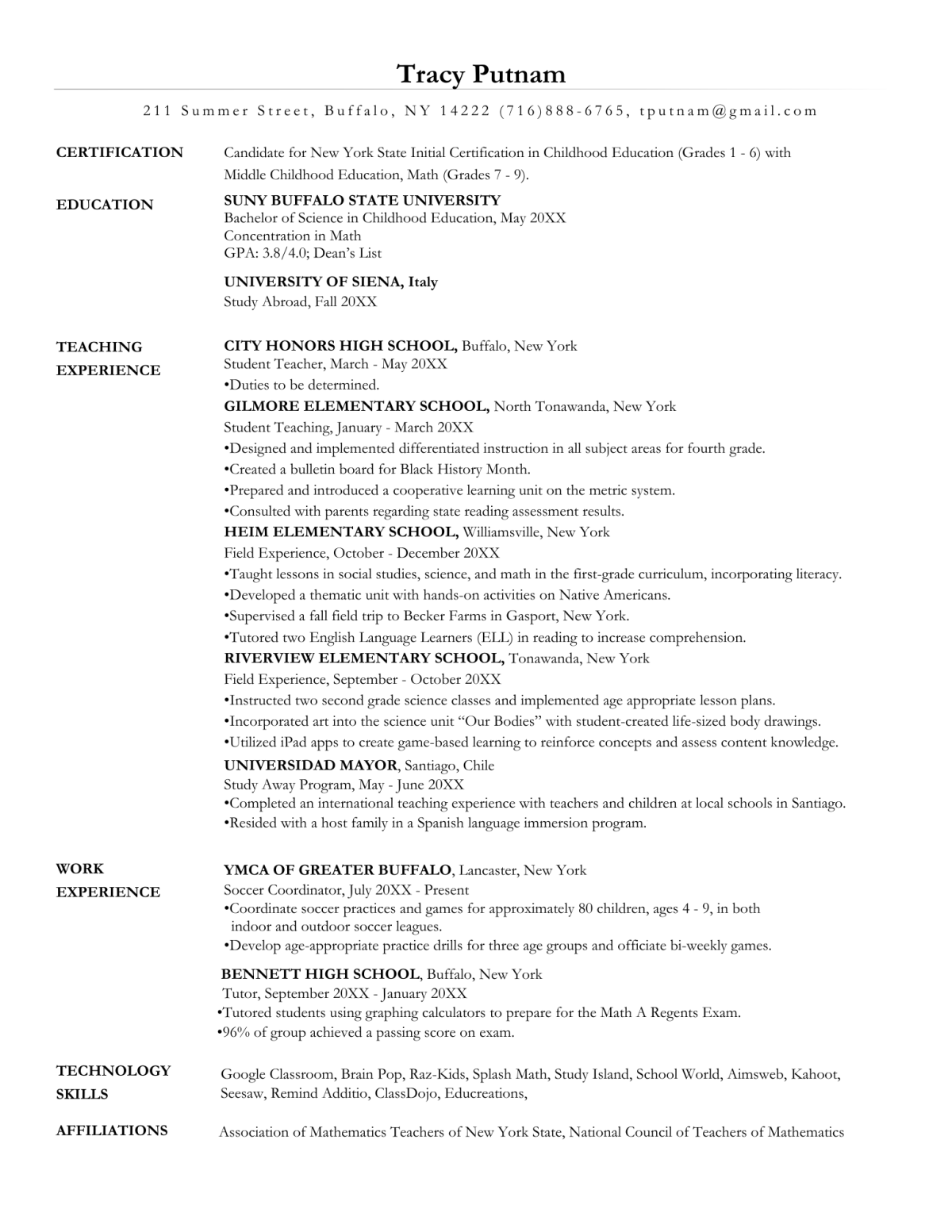 Childhood Education - Elementary Teacher