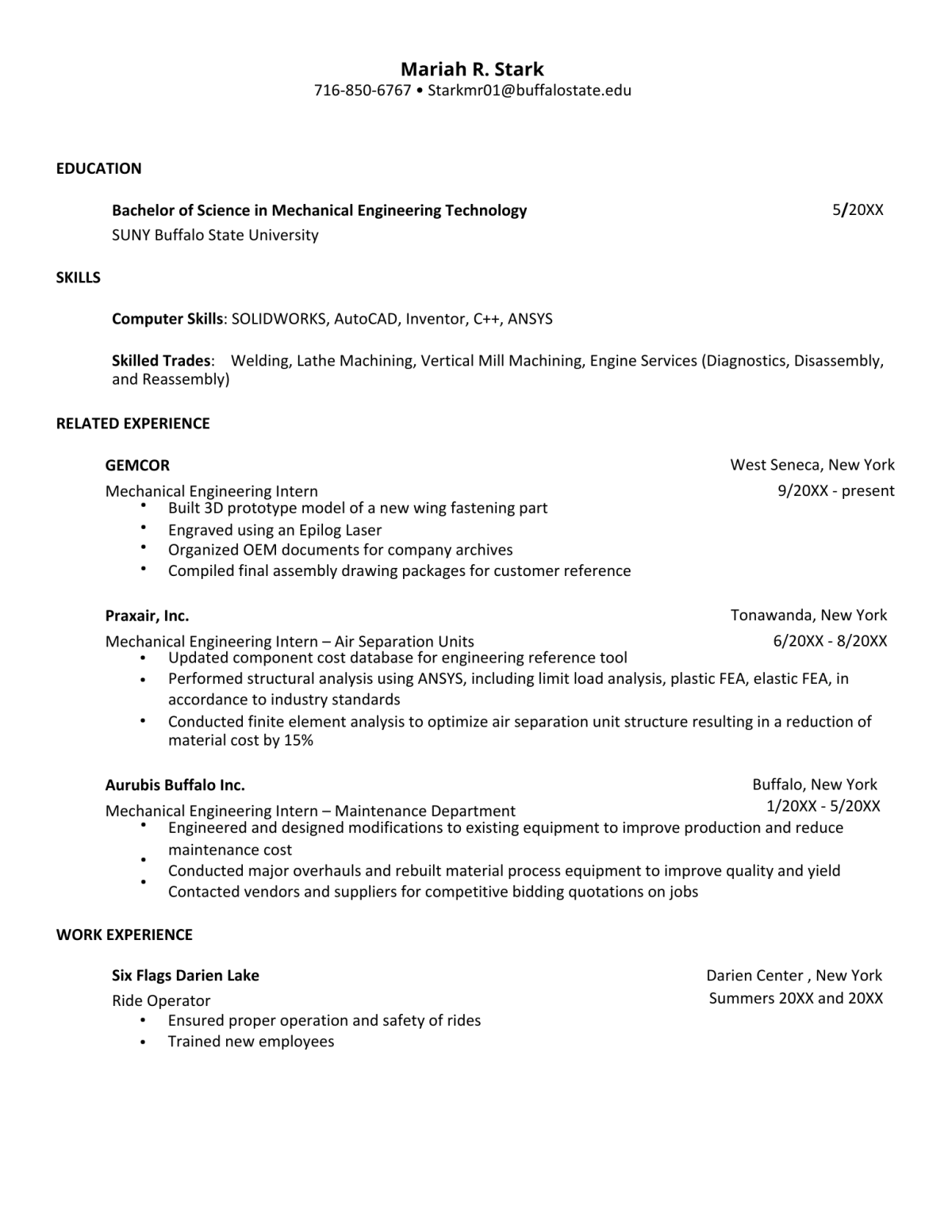 Mechanical Engineering Technology - Mechanical Engineering Technologist