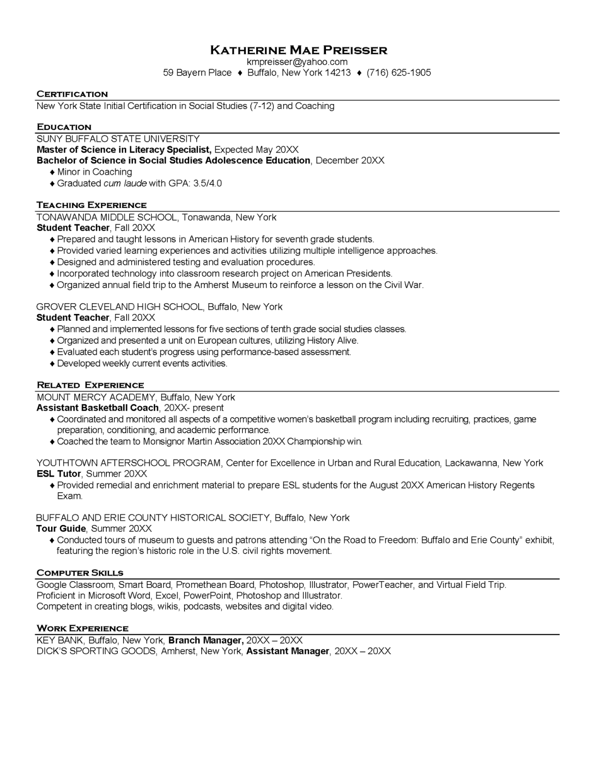 Social Studies Education - Secondary Teacher