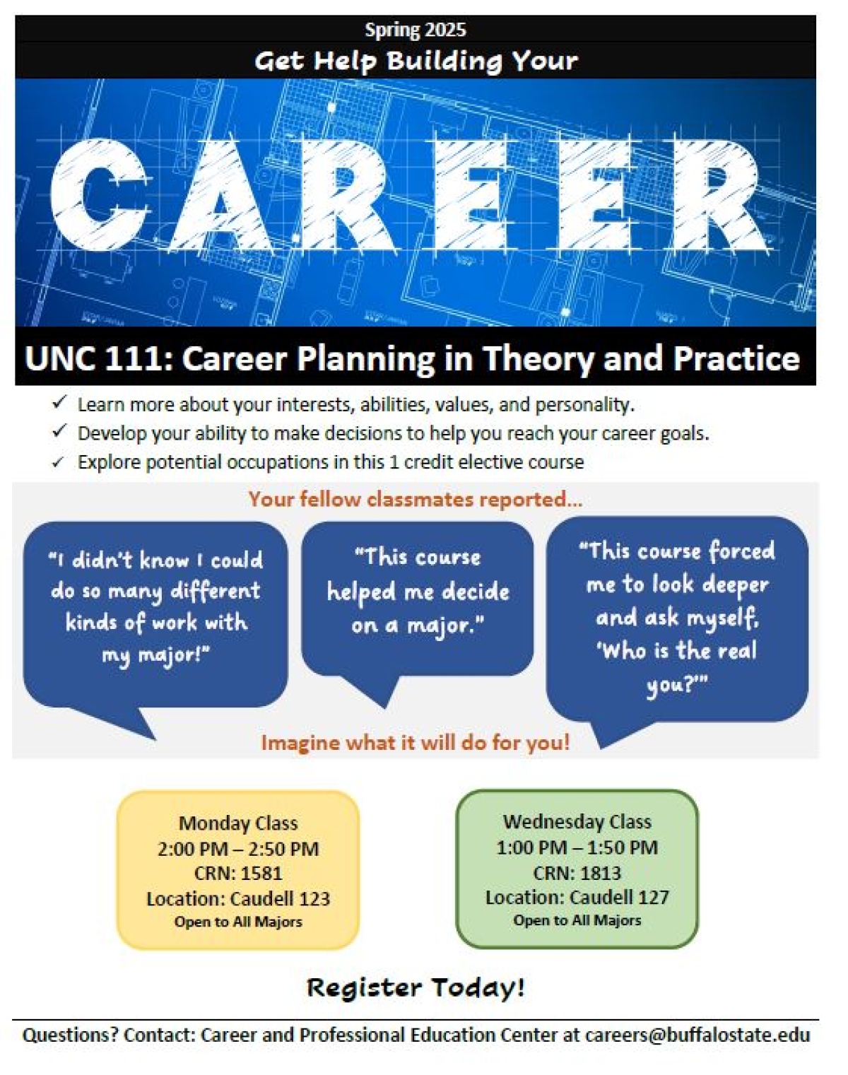 UNC 111: Career Planning in Theory and Practice